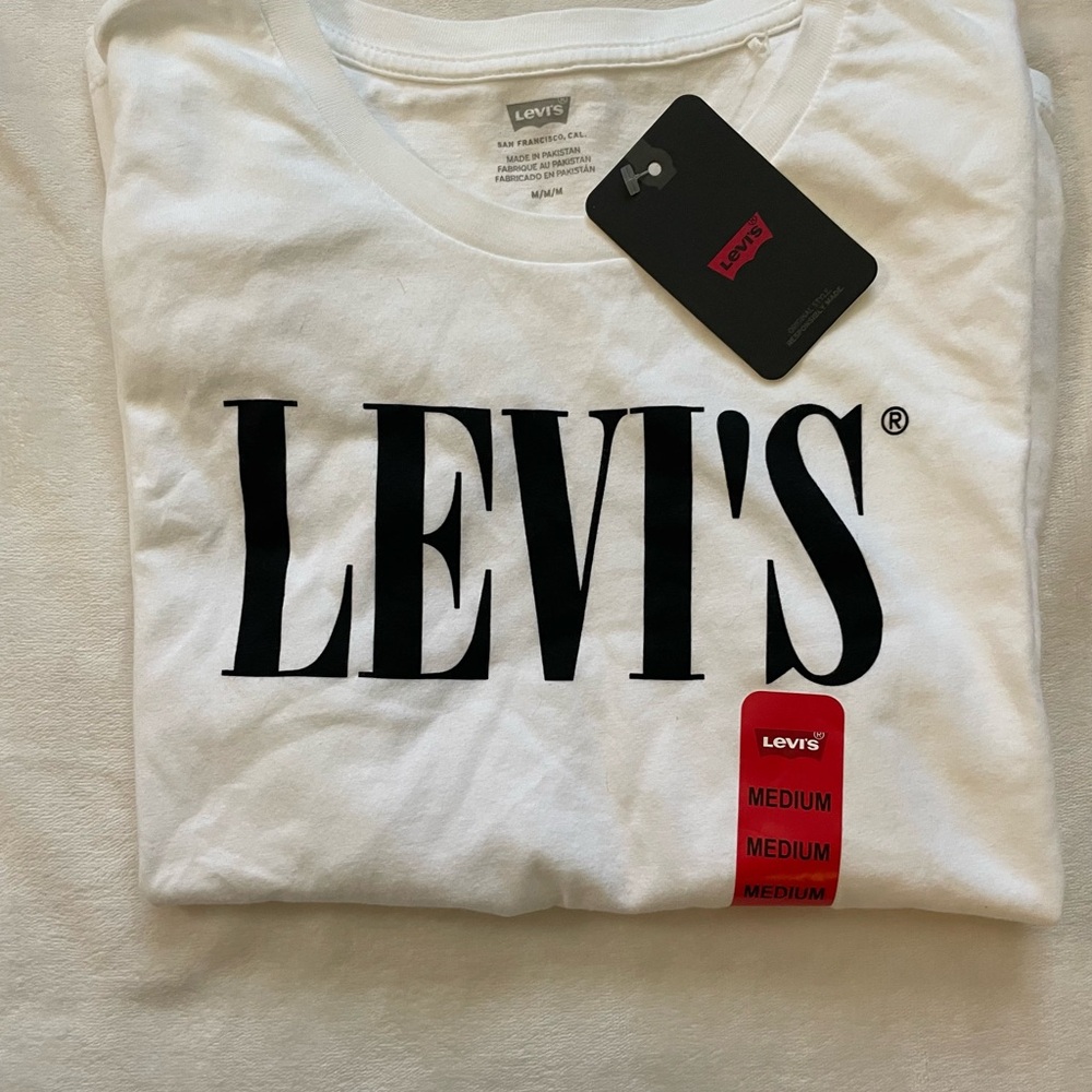 Levi's Black and White Classic Logo Cotton Tee